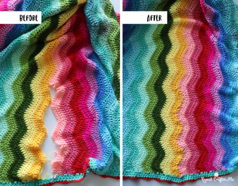 Fixing a Torn Crochet Blanket - Repeat Crafter Me