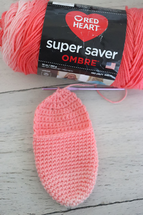 Red Heart Kids Crochet Slipper Socks 