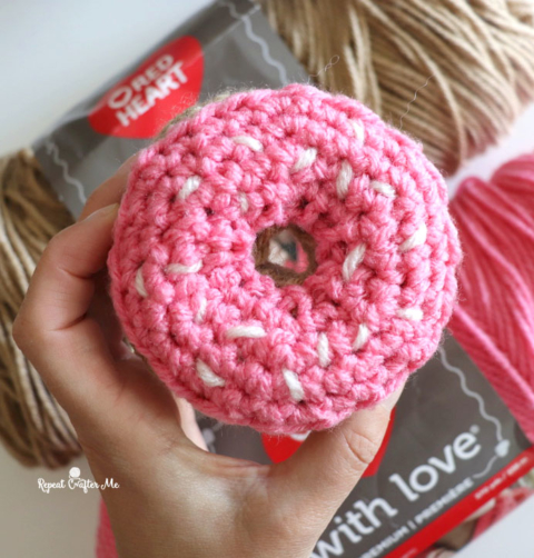 Crochet coasters for beginners pattern Donut crochet pattern - Inspire  Uplift