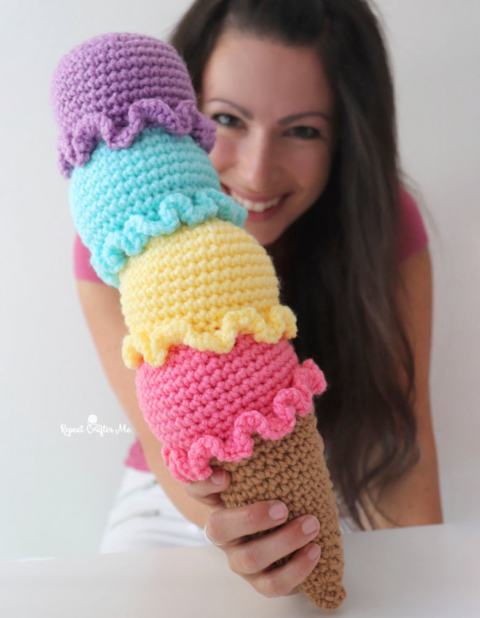 Ice Scream Cone Crochet Pattern – MadebyJody666