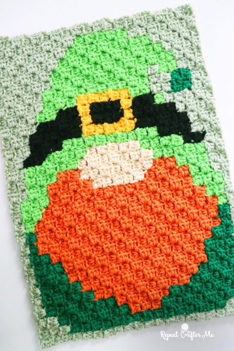 Crochet Gnome Granny Square - Repeat Crafter Me