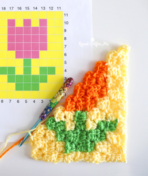 Easy Corner-to-Corner Crochet Joining Technique - Repeat Crafter Me