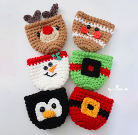 Christmas Crochet Cups - Repeat Crafter Me