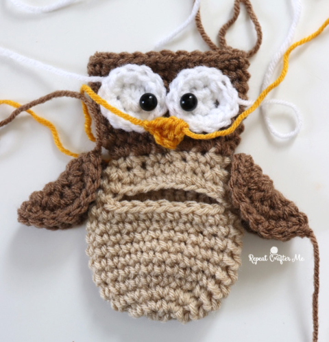 Crochet Plush Owl - Repeat Crafter Me