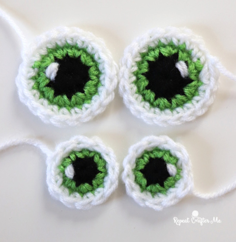 Delicate Crochet Eyes for Amigurumi