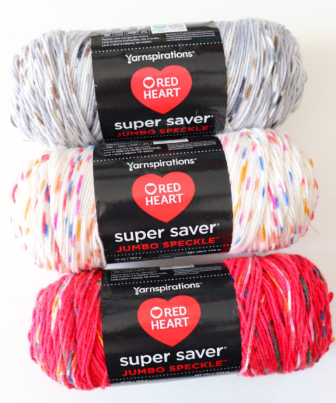 Red Heart Super Saver Jumbo Speckle Crochet Bears - Repeat Crafter Me