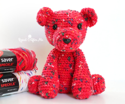 Dollar Tree, Crafter's Square Crochet Kit, Teddy Bear