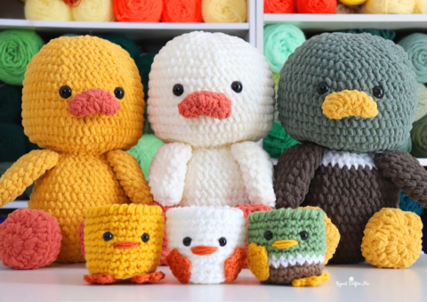 Duck Crochet Cups - Repeat Crafter Me